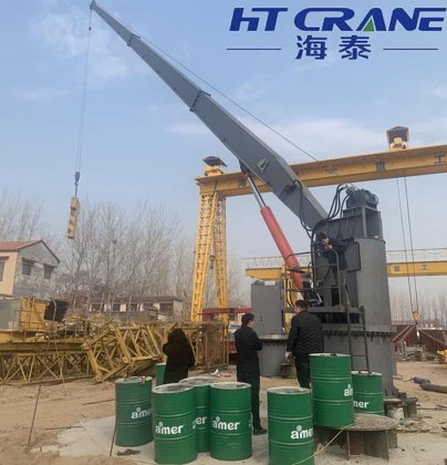 码头港口船用刚性臂式起重机 35T 门式码头港口船舶海上液压甲板船用海上刚性