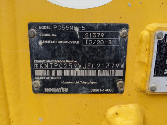2018 コマツ PC55MR-5