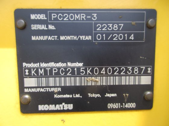 2014 コマツ PC20MR-3