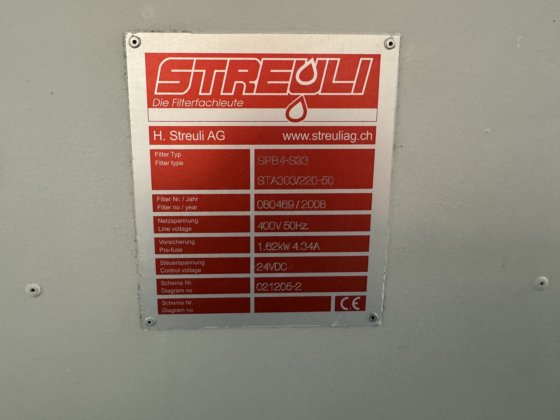 Streuli "SPB4クーラントユニット ペーパーベルトによるろ過