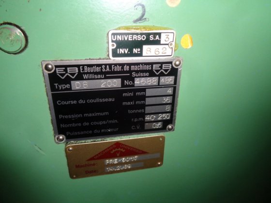 偏心压力机 "BEUTLER" D8-200