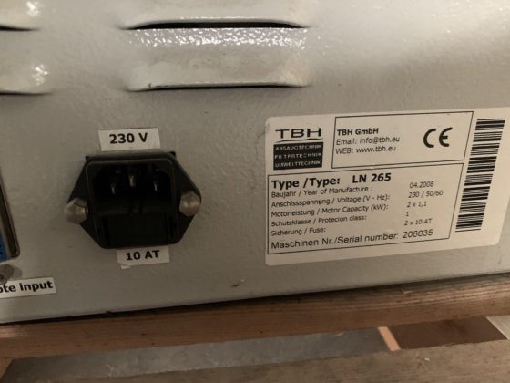 フーバー "TBH "タイプLN 265