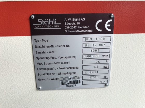 フラットラッピングマシン "スタエリ "タイプFLM-1000