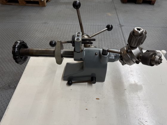 ドリル主軸台 シャウブリン 102-67.000 クロスハンドホイールとドリルチャック付き