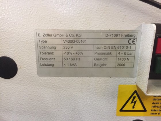 刀具预调仪 "Zoller "Smile 400 Plus