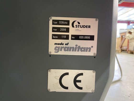 CNC RONDSLIJPMACHINE "STUDER" S36
