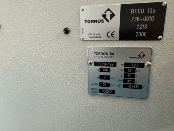 CNC AUTOMATIC LATHE “TORNOS” DECO