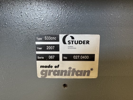 外圆磨床studer s-33 cnc