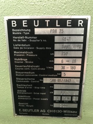 按 "beutler "键，输入 PDH-25