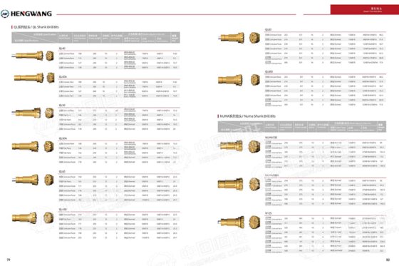 HengWang DTH ドリルビット