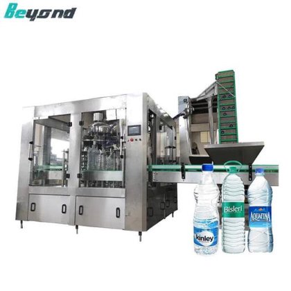 全自动 PET 瓶装矿泉水和纯净水灌装、清洗和旋盖机