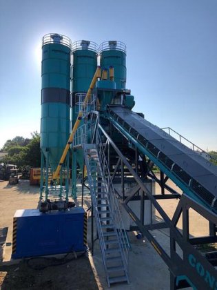 120立方/小时移动混凝土搅拌站