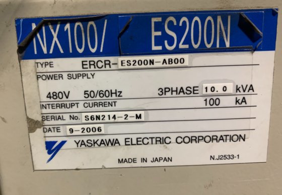 MOTOMAN ES200N 6 AXIS CNC