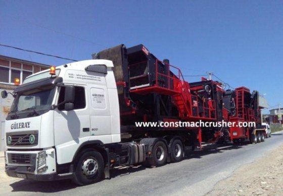 移动石灰石破碎机 – 初级冲击器