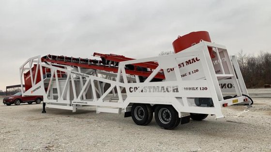 移动混凝土搅拌站 120 立方米/小时