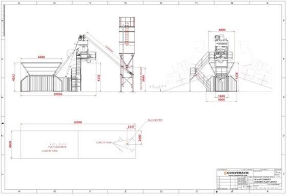 紧凑型混凝土搅拌站，产能 20 立方米/小时，全新