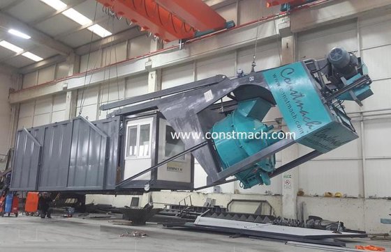 紧凑型混凝土厂，产能 20 立方米/小时，全新