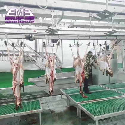 全自动羊肉清真屠宰场机械 用于肉类加工厂的输送轨道