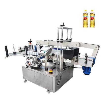 High speed flat bottle labeling