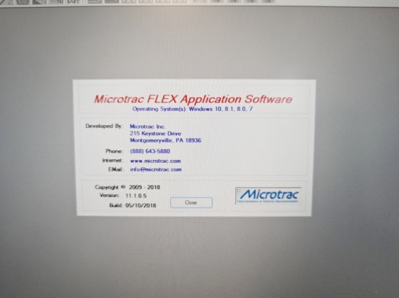 Microtrac Nanotrac Flex Wave MN422 Nanoparticle Size Analyzer Laptop ...