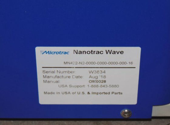 Microtrac Nanotrac Flex Wave MN422 Nanoparticle Size Analyzer Laptop ...