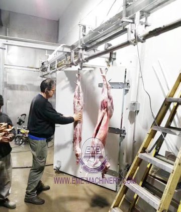 优质羊肉屠宰场屠宰肉用导轨 绵羊山羊加工屠宰场设备手动输送导轨