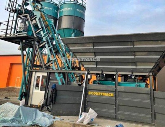 现货发货!30 立方米/小时产能紧凑型混凝土厂
