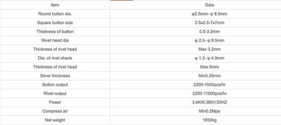 复合电触头铆钉机