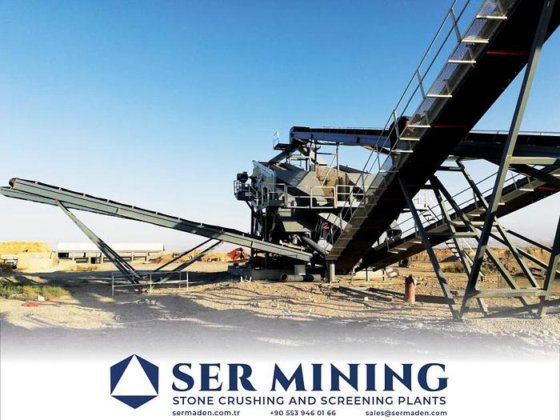 垂直シャフト破砕機を備えた固定式破砕・選別・砂洗浄プラント