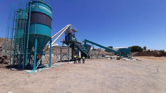 移动混凝土搅拌站