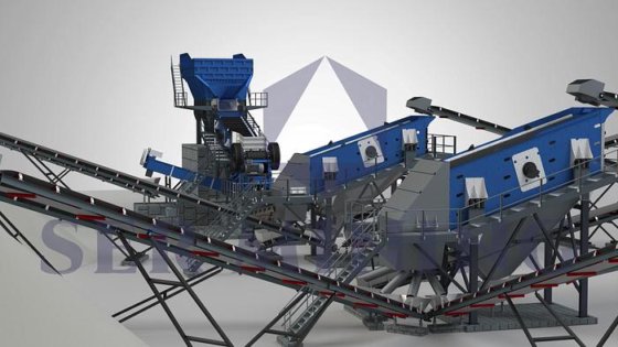 高性能固定式破砕プラント：アゼルバイジャンのジョー、コーン、VSI