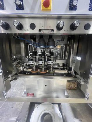 AUTOMATIC INLINE BOTTLE CAPPING MACHINE WITH VERTICAL WHEEL CAP SORTER ...