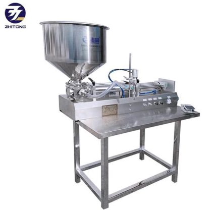 ZT 半自动气动卧式灌装机,活塞式台式灌装机,化学化妆品膏体灌装机