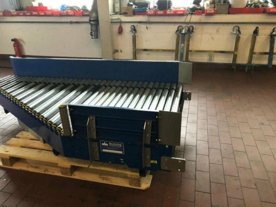 BUDDE roller conveyor infeeder outfeeder with drive in Krefeld, North ...