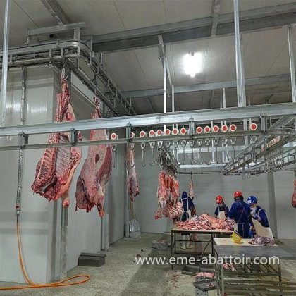牛胴体自动输送系统 肉类加工厂 牛屠宰场设计 牛屠宰线屠宰机