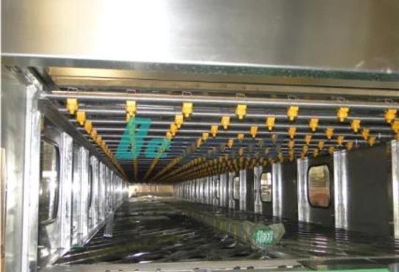 瓶子果汁喷雾冷却输送机 生产瓶子冷却隧道