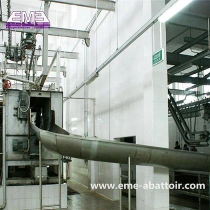 生猪屠宰线设备 用于屠宰场的烫毛螺旋式猪毛脱毛机滑动槽