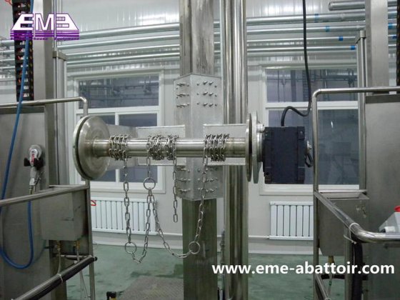 出厂价牛脱皮提升机 牛脱皮机 屠宰场机械 银色定制 不锈钢提供