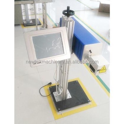 塑料包装锡罐/电缆30w光纤在线激光打标打印机/激光打标机