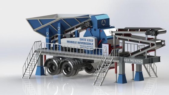 細骨材生産のためのモバイルソリューション：三次衝撃破砕機