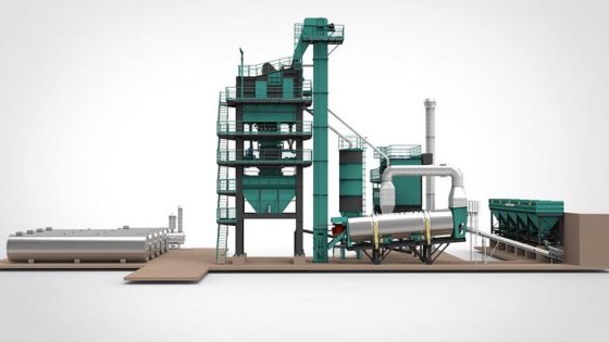 间歇式固定式沥青搅拌站