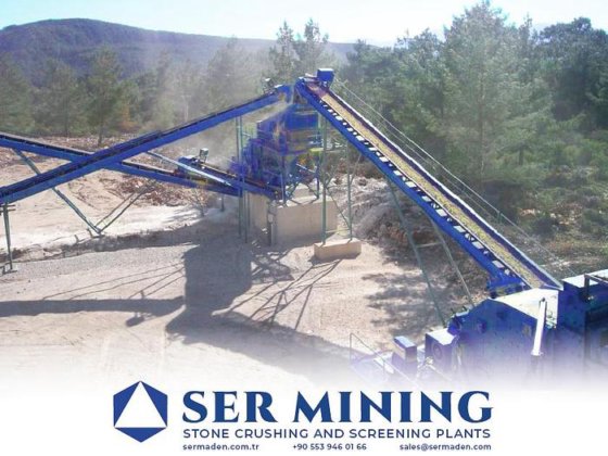 固定衝撃破砕スクリーニングプラント石灰岩