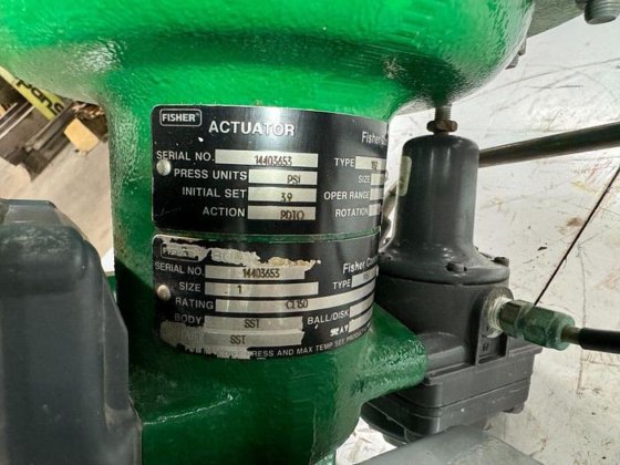 フィッシャーコントロールズ エア空気圧アクチュエータバルブ、タイプ 1052/V100/、サイズ 20