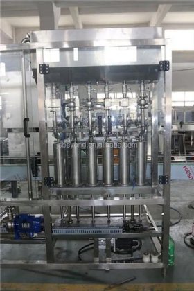 2018 年用于食用油生产线的全自动食用油瓶灌装包装机