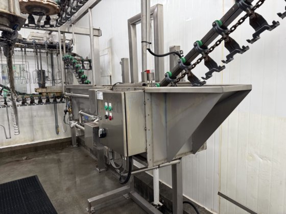 全自动 LINCO 去内脏生产线，用于家禽加工