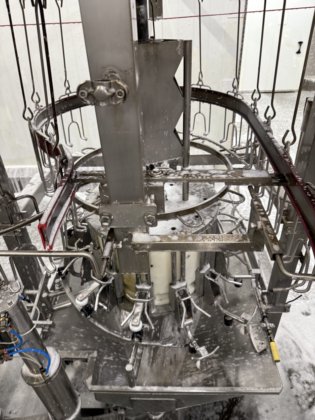 全自动 LINCO 去内脏生产线，用于家禽加工