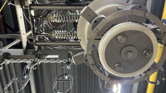 禽类加工用顶装称重线