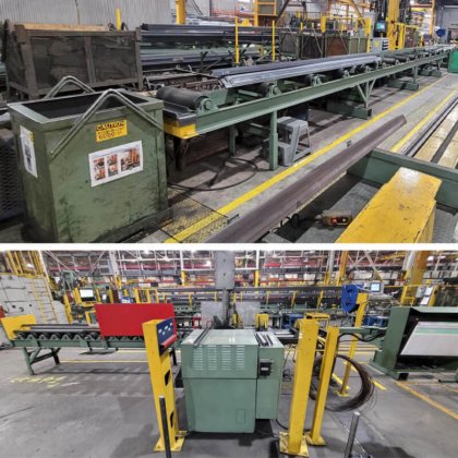 Scie à ruban verticale inclinable