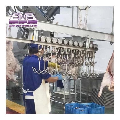 用于清真屠宰场的完整生产线立式胴体加工输送机