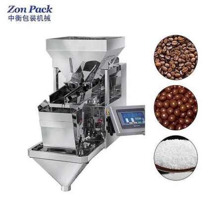 コーヒー粉のコーヒー豆のための自動単一の頭部 2 の頭部 4 の頭部の重量を量る体重計の線形計量器機械